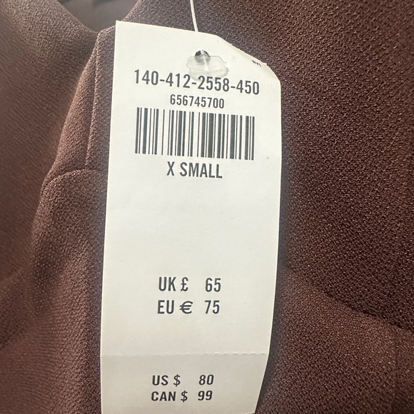 Abercrombie & Fitch Long-Sleeve Crepe Sweetheart Bodysuit XS - Picture 6 of 6